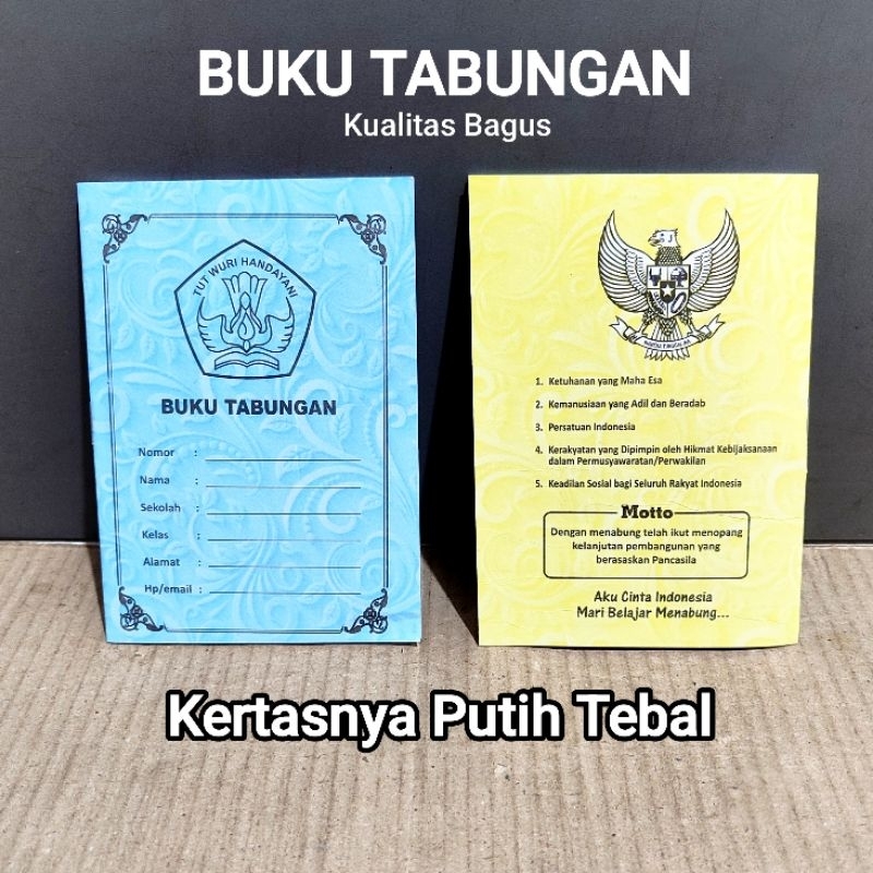 

25 Pcs Buku Tabungan KUALITAS BAGUS