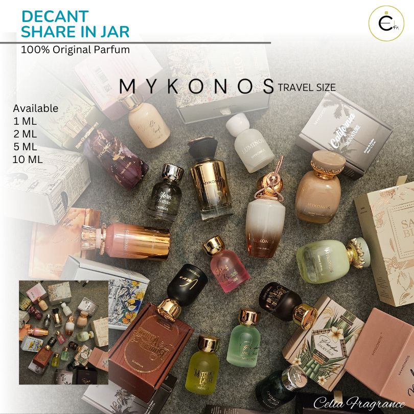 BUY 2 FREE 1  MYKONOS Decant PART 2 (Share in Jar) – Travel Size MYKONOS California GLITCH INVADE DA