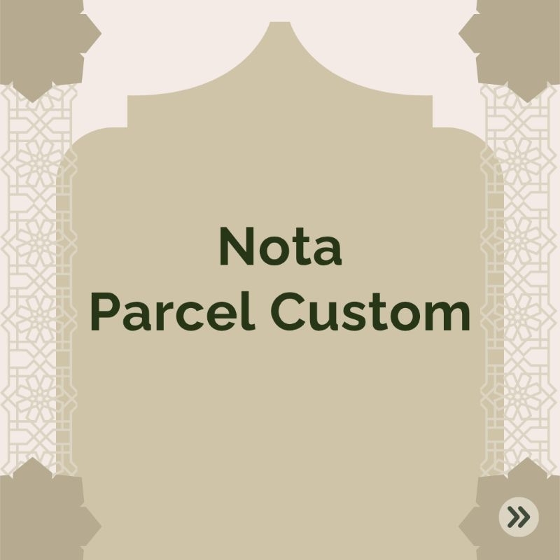 

Nota Pembelian Parcel Custom