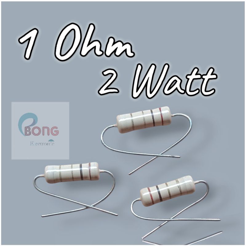 Resistor Carbon 1 Ohm 2 watt / 1ohm 2watt