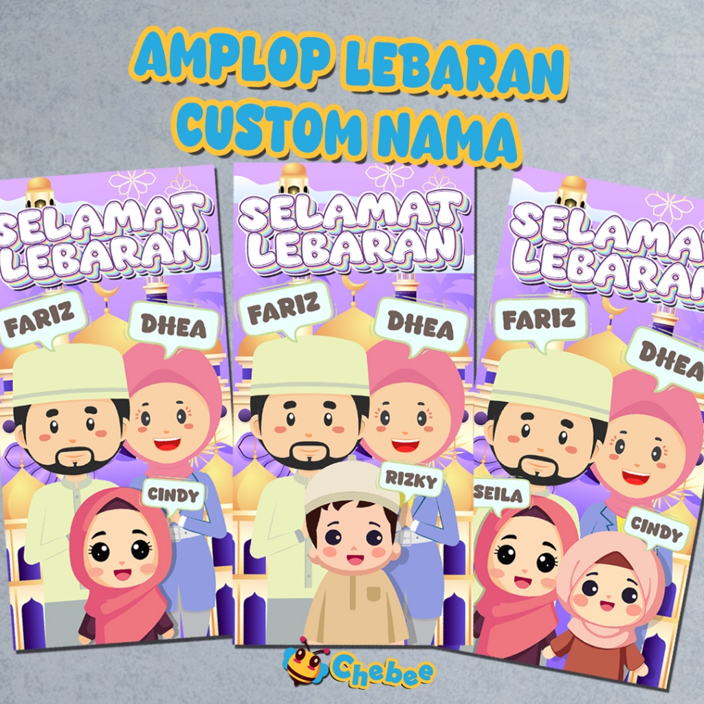 

Amplop Lebaran Custom Nama Keluarga (Design C)