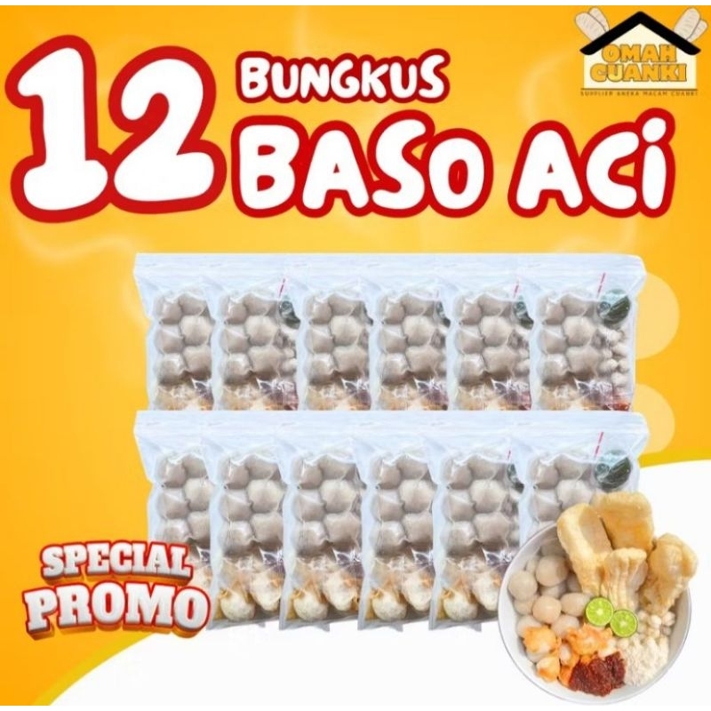 

12 Bungkus Baso Aci Paket Hemat Hotpot Instan