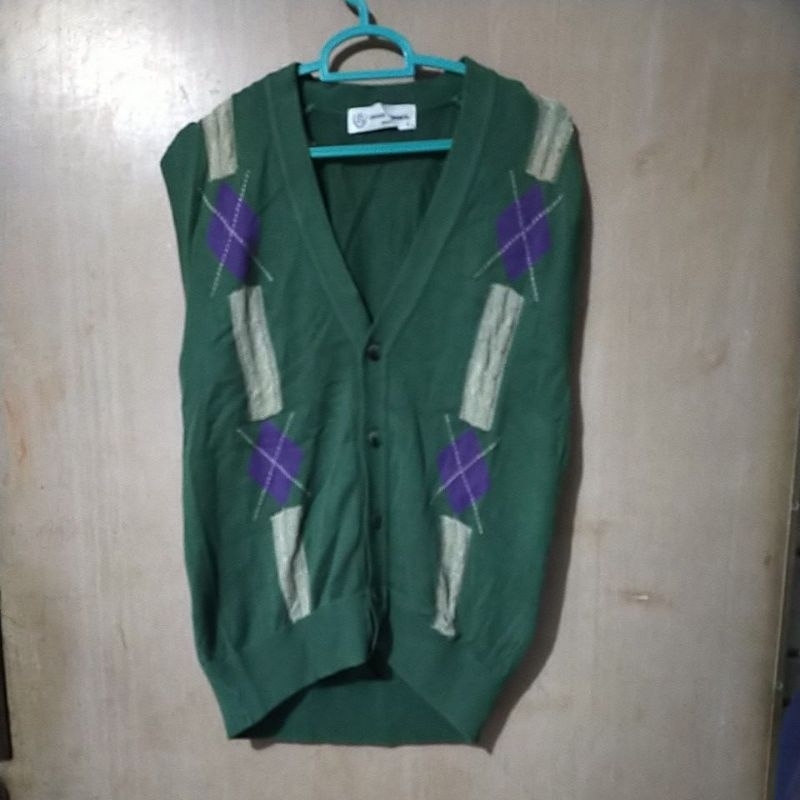 vest mizuno hijau kancing tengah hijau original