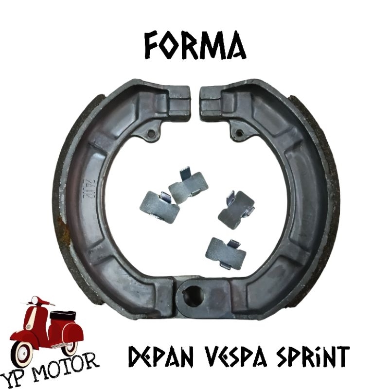 FORMA Kampas Rem Depan Vespa Sprint AZ24 Sparepart Aksesoris Onderdil Variasi Sukucadang Vespa