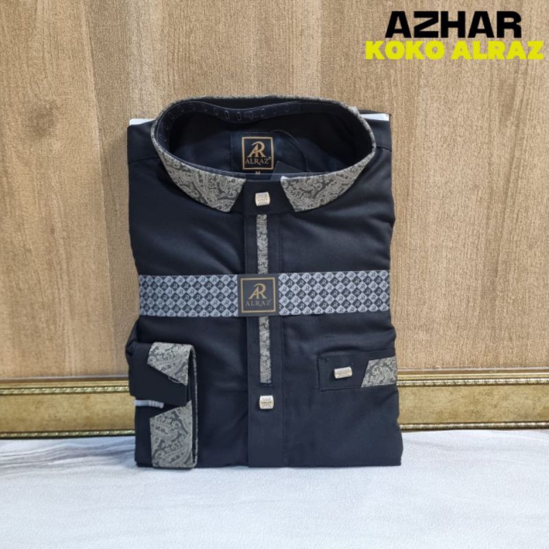 Koko Al Raz Manset Hitam design Azhar Hitam/Koko dewasa/Kemko Keren