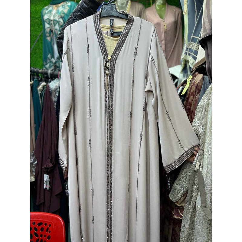 Abaya Wanita Dewasa Mesir Inner Outer Free Pashmina original Premium