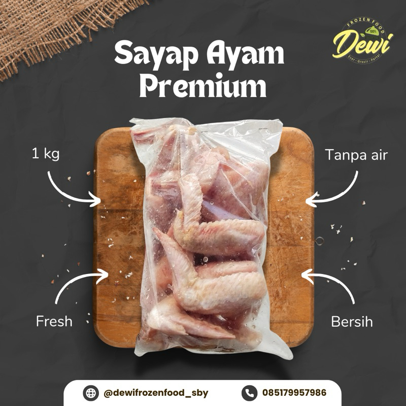 

Sayap Ayam / Chicken Wings premium 1 kg