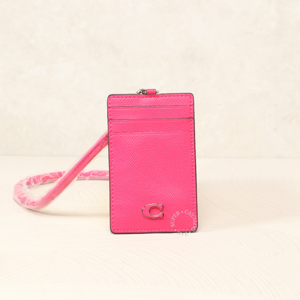 

[ORIGINAL STOCK] - Lanyard Leather Logo Timbul Hitam / Putih / Navy / Pink