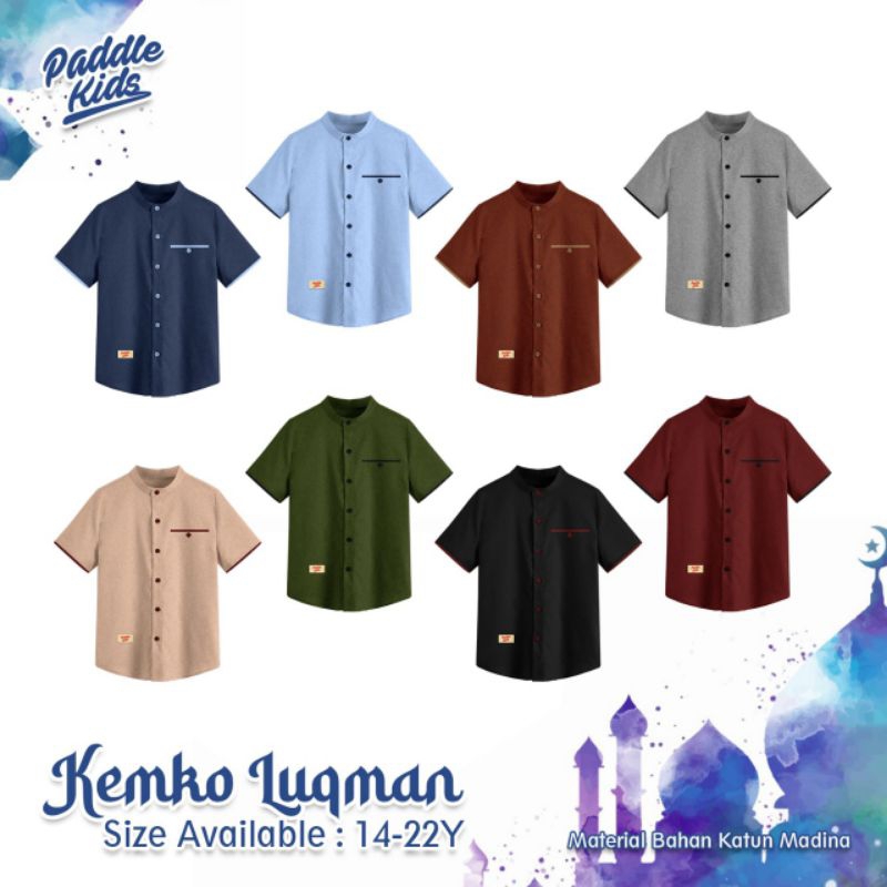 Kemeja Koko Luqman / Kemko Katun Madina Anak Remaja