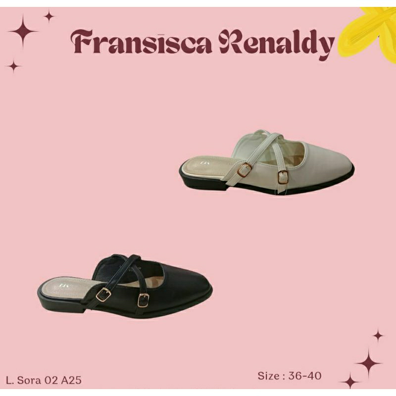 FRANSISCA RENALDY ORIGINAL//Sepatu Bustong Mules Wanita L.Sora 02 - Fransisca Renaldy