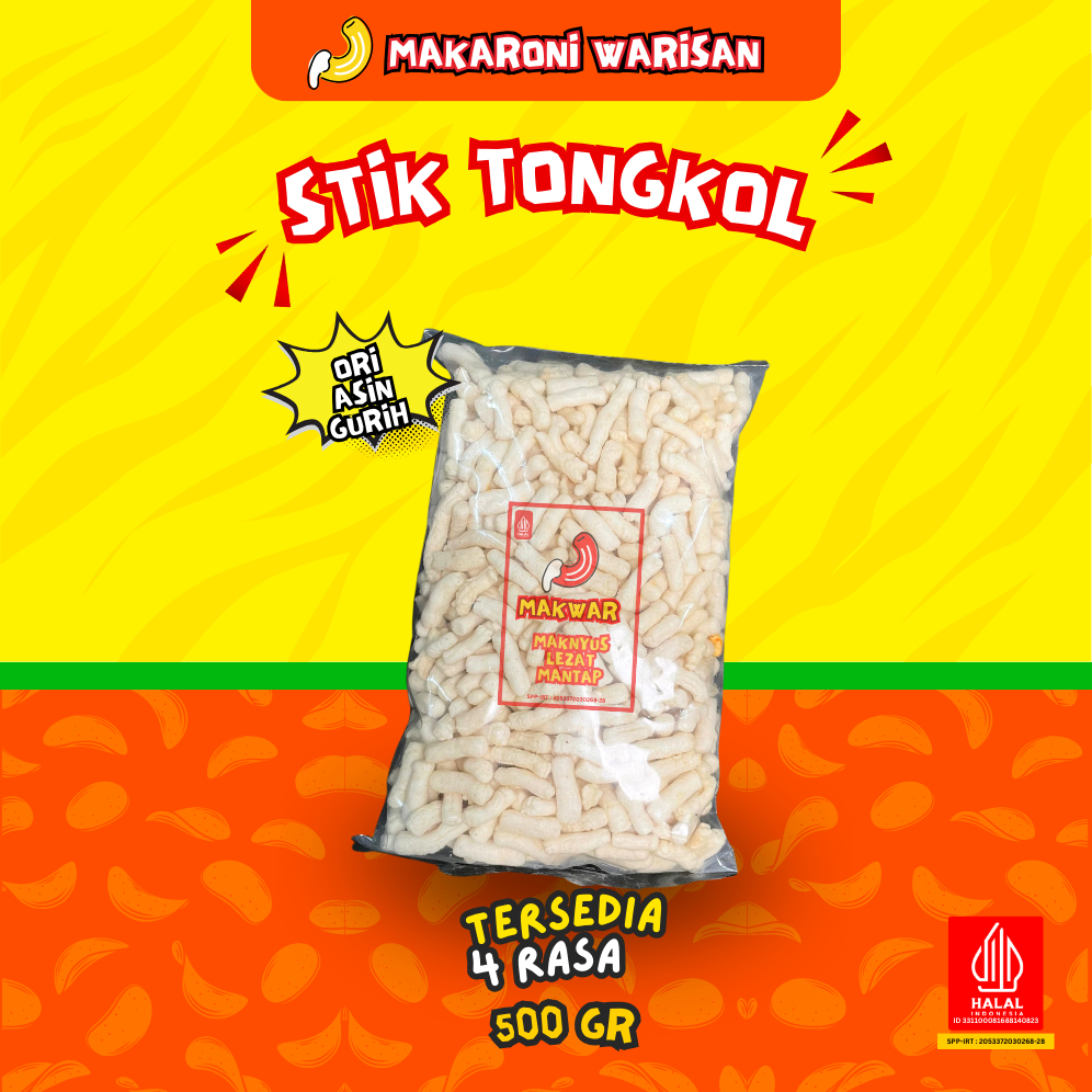

Gooku 28 Store (1/2 Ball) Kerupuk Stik Ikan Tongkol (500Gr) - Makanan Ringan Krupuk Cemilan Halal