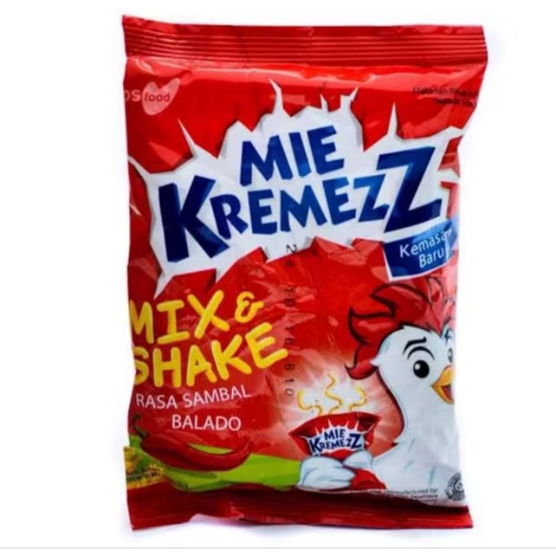 

Mie Kremezz Mix & Shake BALADO 16 gr (1 renceng isi 10pcs)