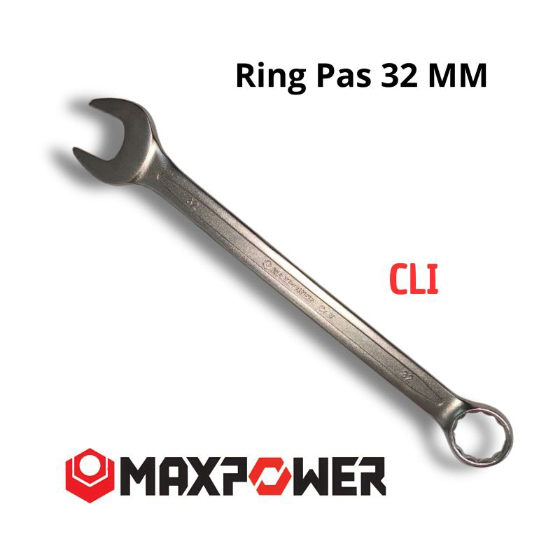Kunci Ring Pas 32mm Maxpower || Ring pas 32mm || Combination wrench 32mm || kunci kombinasi 32
