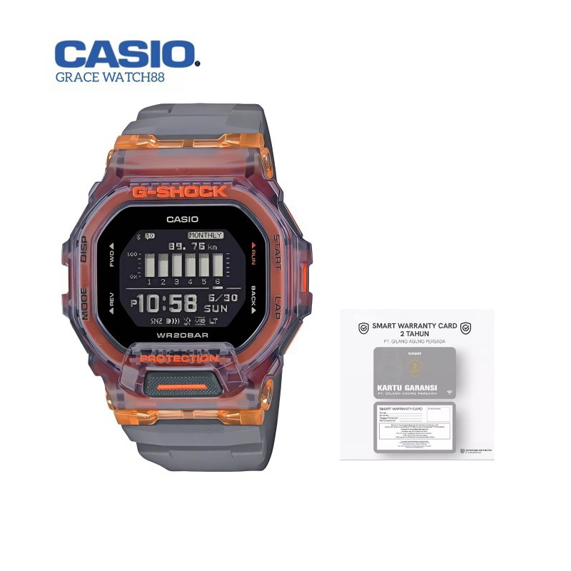 GSHOCK Gbd-200sm-1a5dr / Gshock gbd-200-1a5 / Casio G-Shock gbd200sm1a5 original Garansi resmi 2 Tah