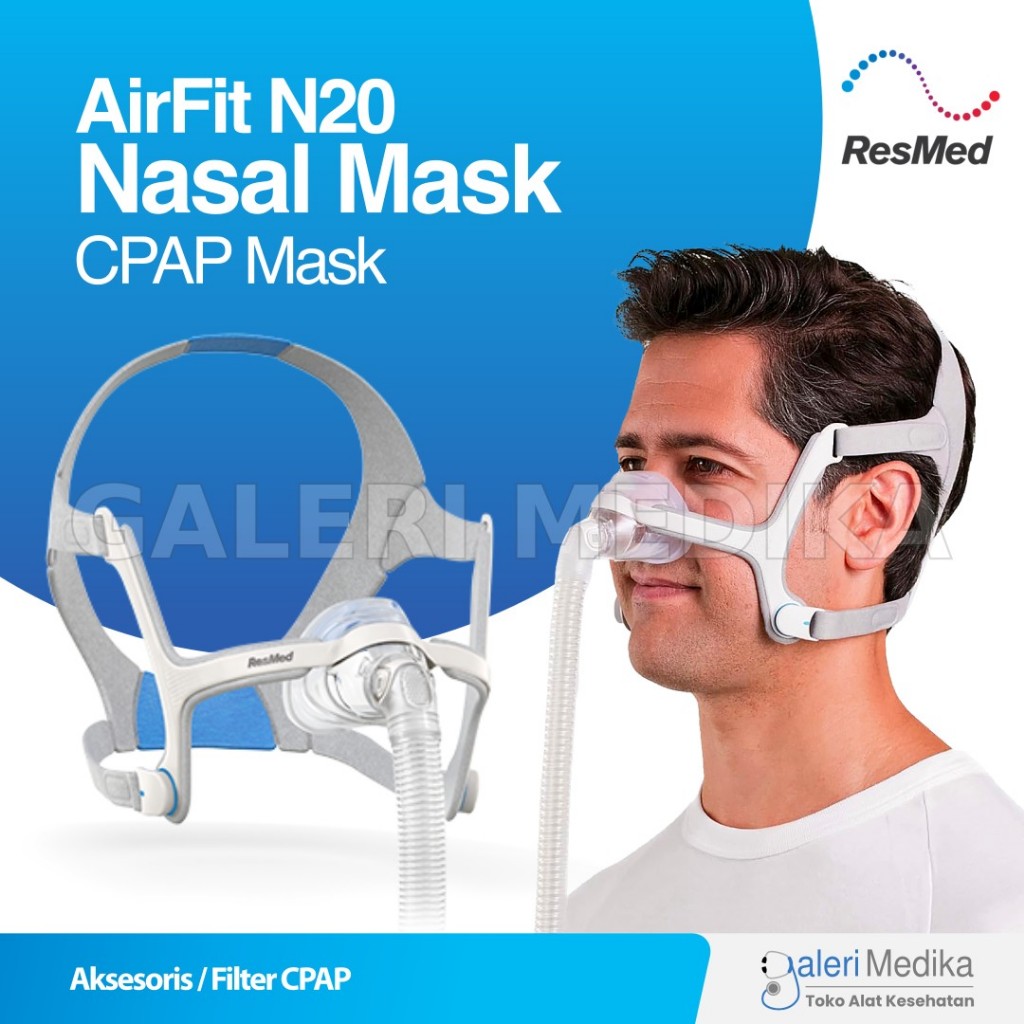 ResMed AirFit N20 Nasal CPAP Mask Magnetic Clips Masker CPAP Resmed