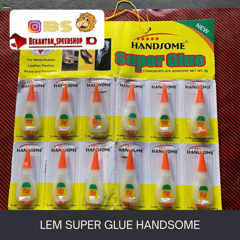 

LEM SUPER GLUE HANDSOME HARGA PERPCS