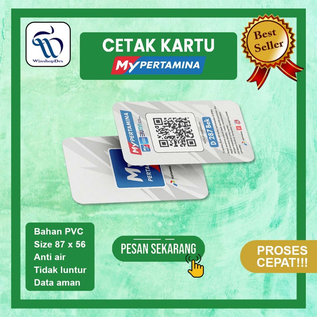 

CETAK KARTU MY PERTAMINA BAHAN PVC / CUSTOM KARTU MY PERTAMINA / PRINT KARTU MY PERTAMINA