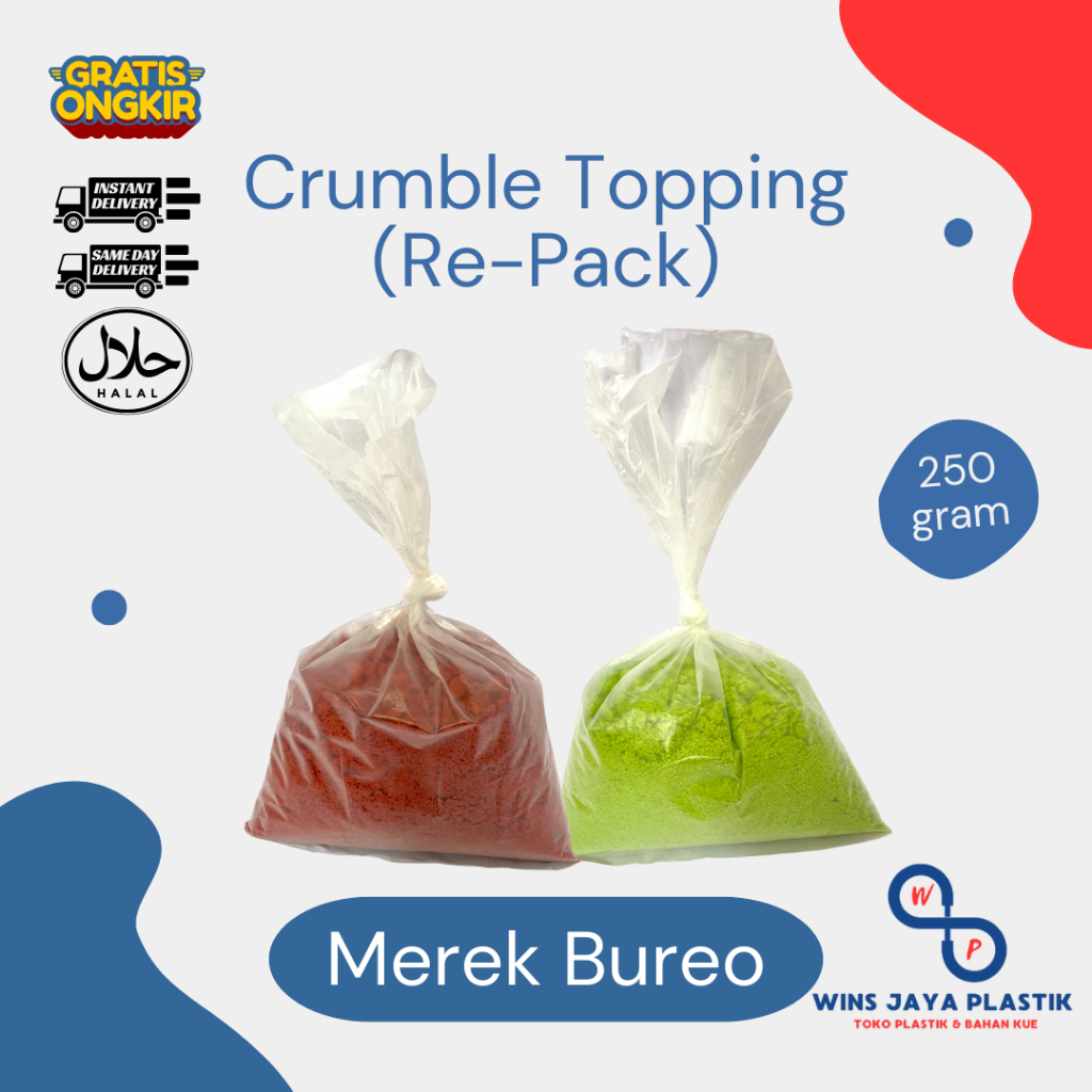 

Bureo Crumble Repack 250 Gr | Redvelvet Crumble | Greentea Crumble