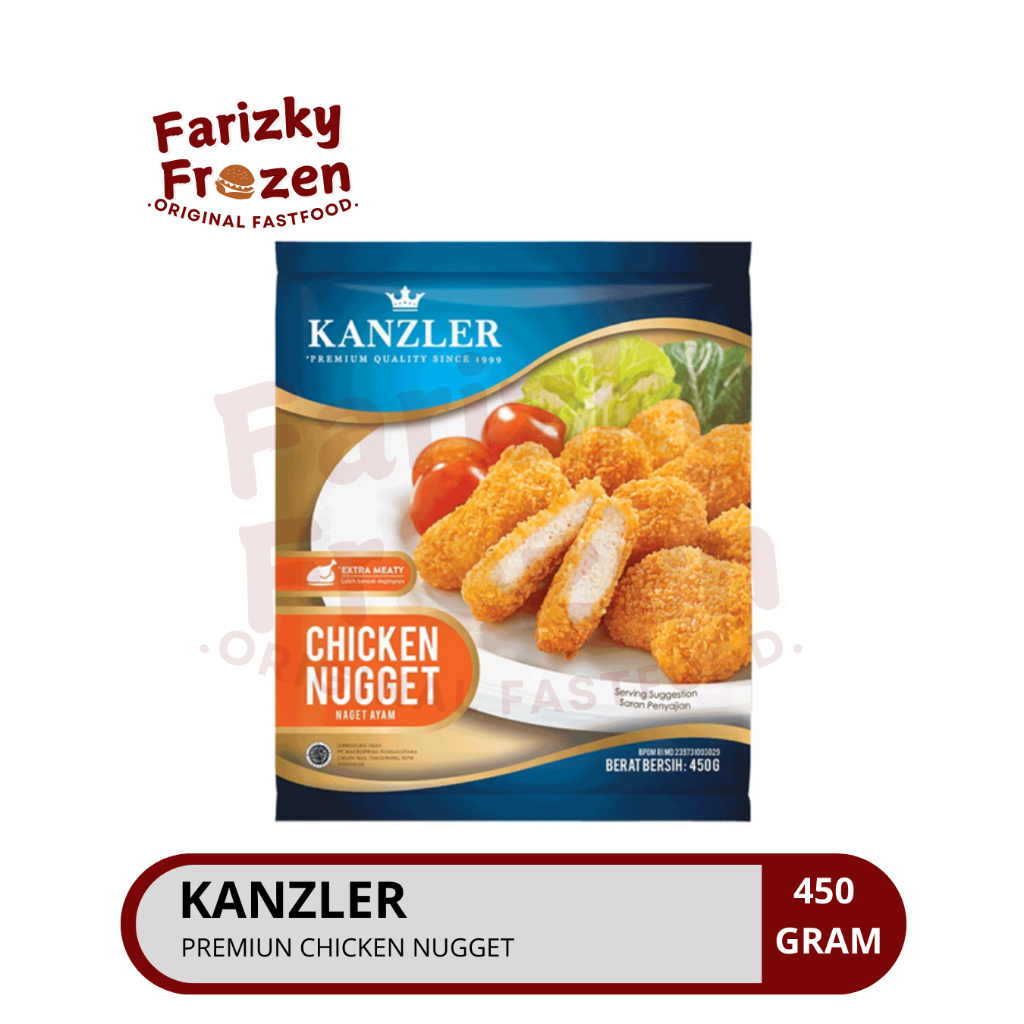 

Temurah Kanzler Chicken Nugget Premium Original 450gr / Nugget Kanzler Chicken Nugget Original