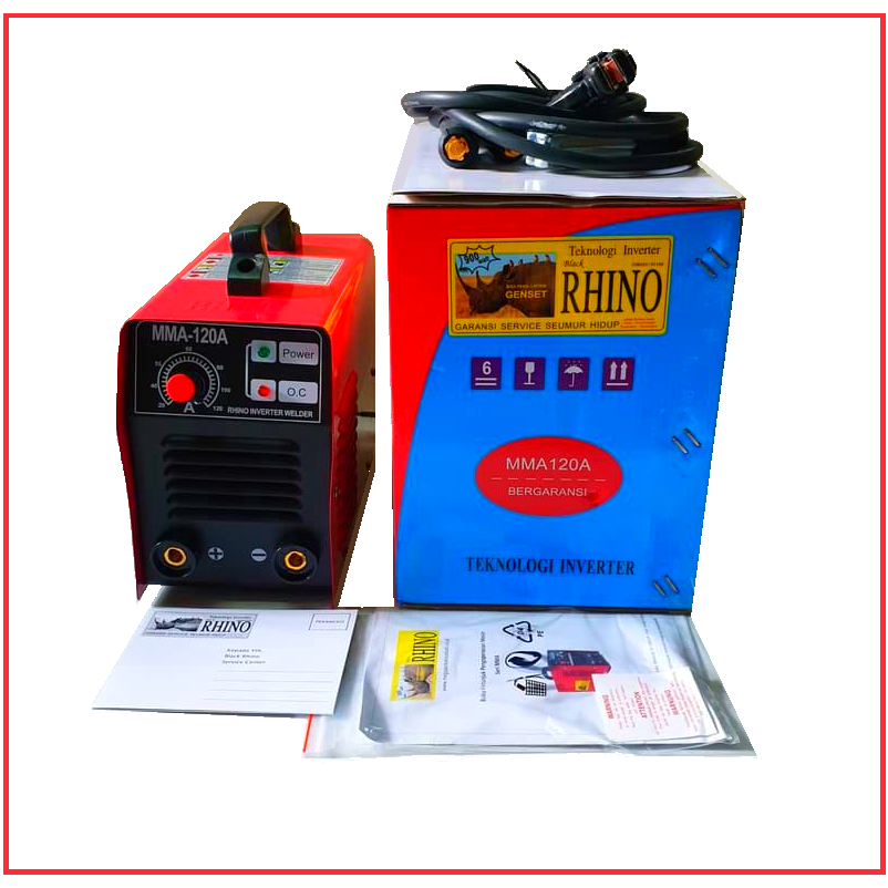 Mesin Las Rhino Merah 900 Watt 120a Mesin Las Inverter Trafo Travo Mesin Las Listrik 120 A 450 Watt
