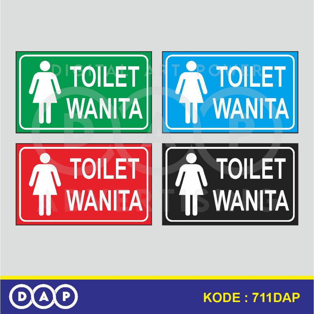 

711 - KAMAR MANDI WANITA - 15 X 25 CM - VYNIL - TERBAIK