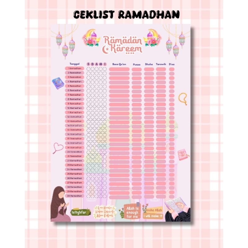 

Ceklist Ramadhan/Jurnal Ramadhan