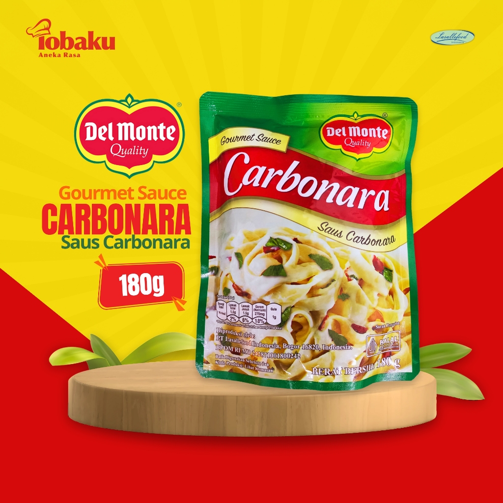 

Del Monte Gourmet Sauce Carbonara 180g _