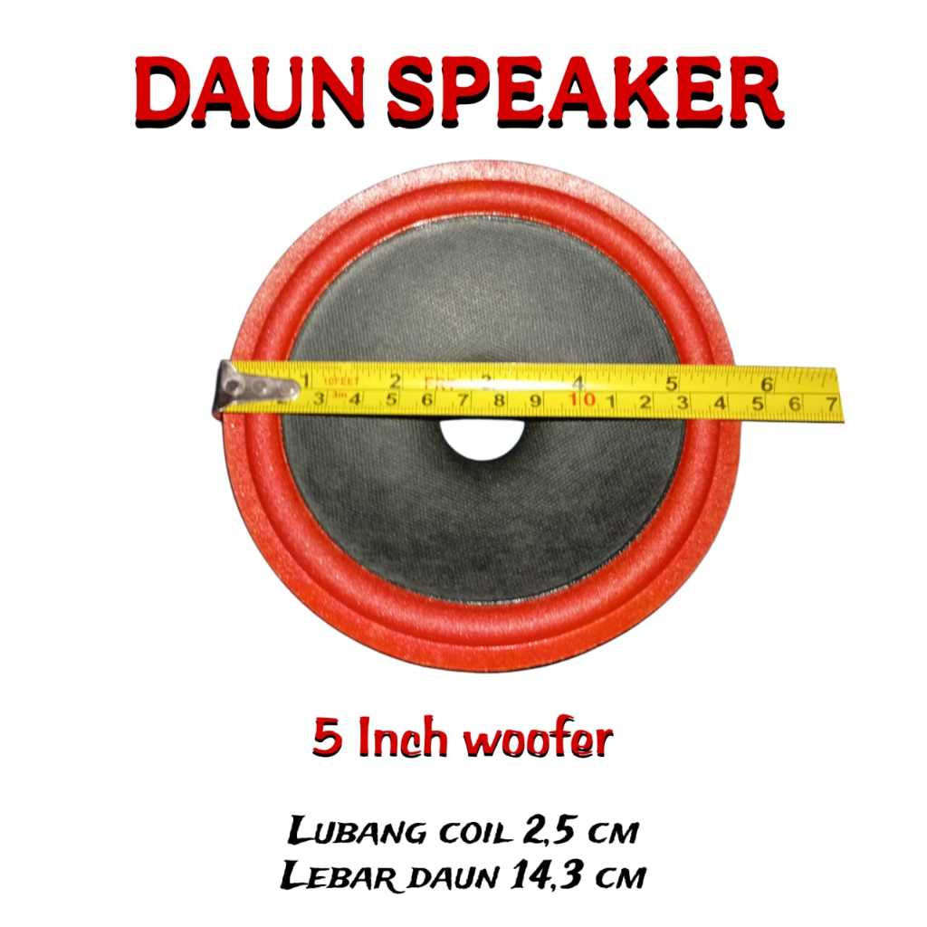 DAUN SPEAKER 5 INCH WOOFER KUALITAS SUARA TINGGI