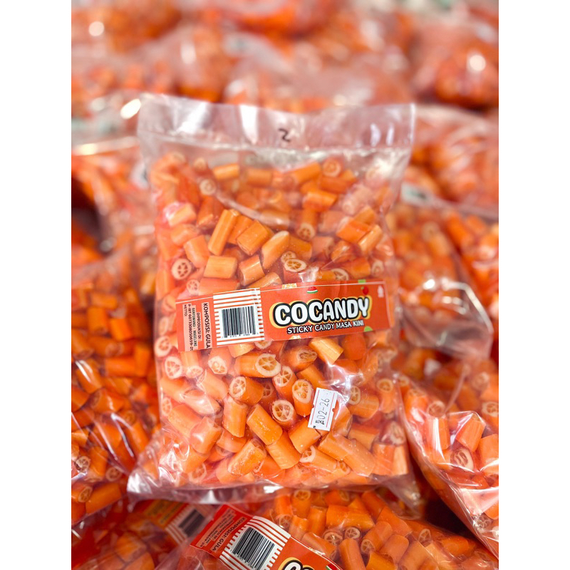

permen sticky candy rasa jeruk 1 kg