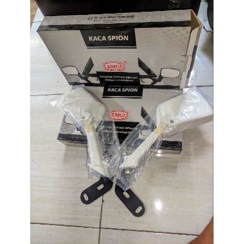 Spion Vespa PX PS series putih