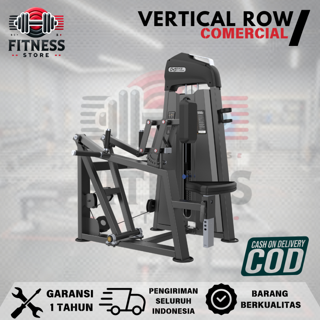 alat fitness komersil vertical row - alat fitness rumahan