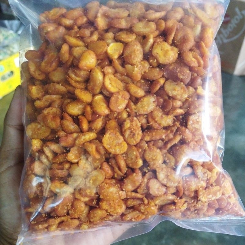 

KACANG KORO KUPAS PEDAS REPACKING MURAH 390GR