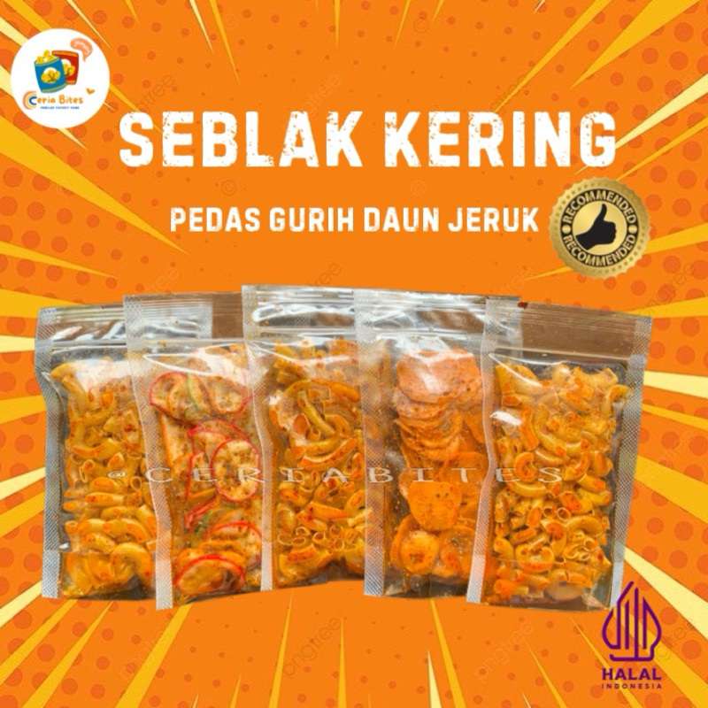 

KERUPUK SEBLAK KERING/ SEBLAK CIKRUH/ PEDAS GURIH DAUN JERUK/ HALAL