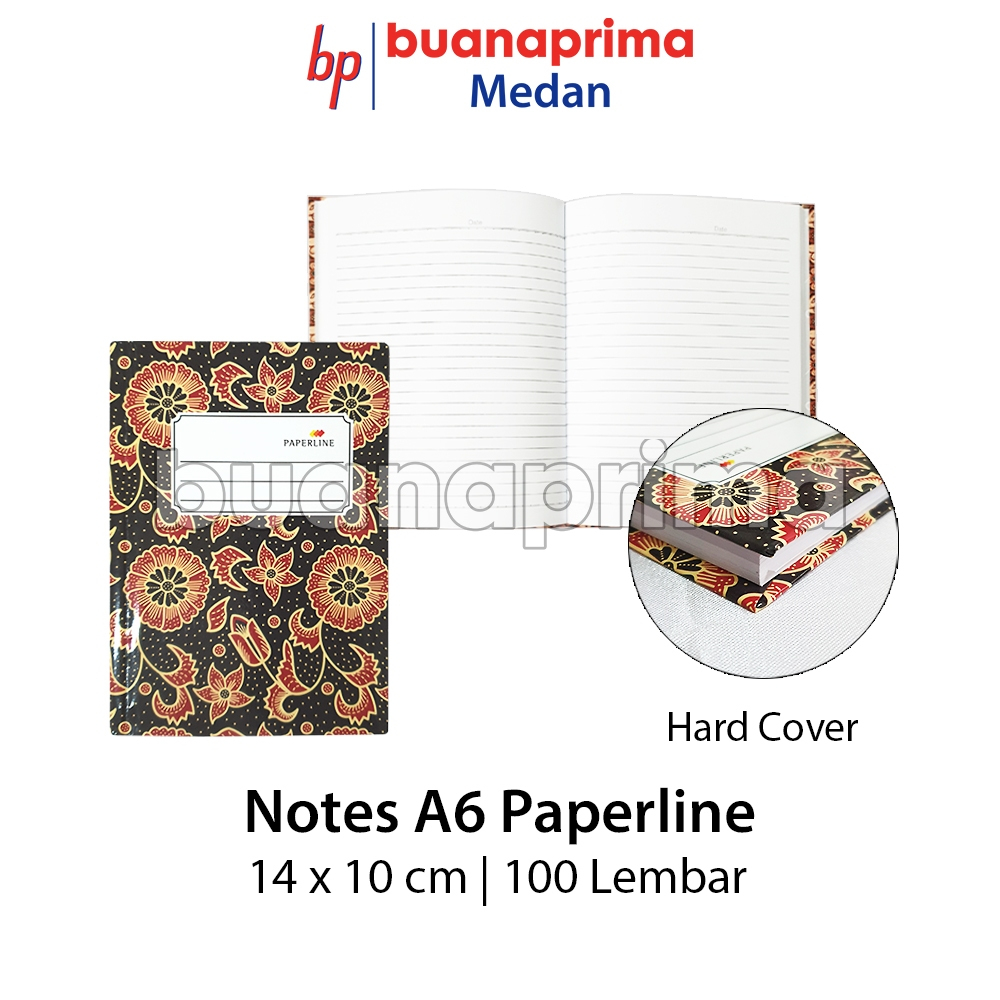 

Notes HARD COVER A6 PAPERLINE 100 Lembar Kecil Notebook Buku Catatan