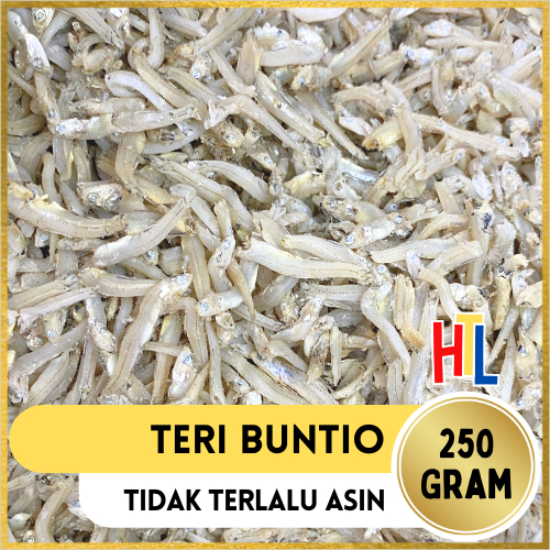 

Ikan Asin Teri Buntio Super | Teri Buntiau | Teri Kacang | Teri Buntiaw 250g