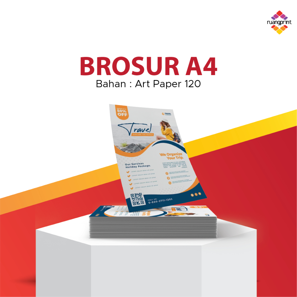 

Cetak Brosur A4 Bahan Art Paper 120gr / Print Brosur A4 / Flyer A4 / Custom Brosur Murah