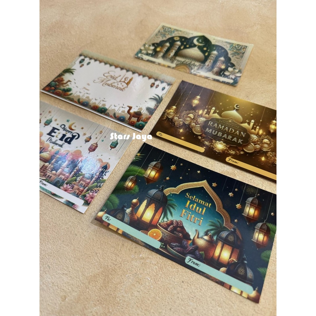 

Kartu Ucapan Idul Fitri ( 5 pcs / campur)
