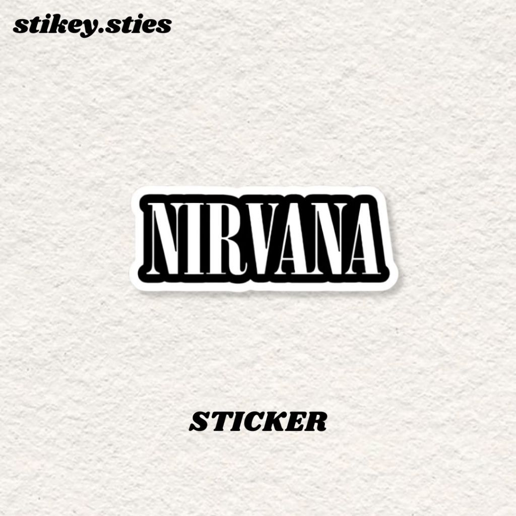 

STICKER NIRVANA BAND AESTHETIC ANTI AIR VINYL / STIKER HELM LAPTOP HP MOTOR TUMBLR TAS KOPER
