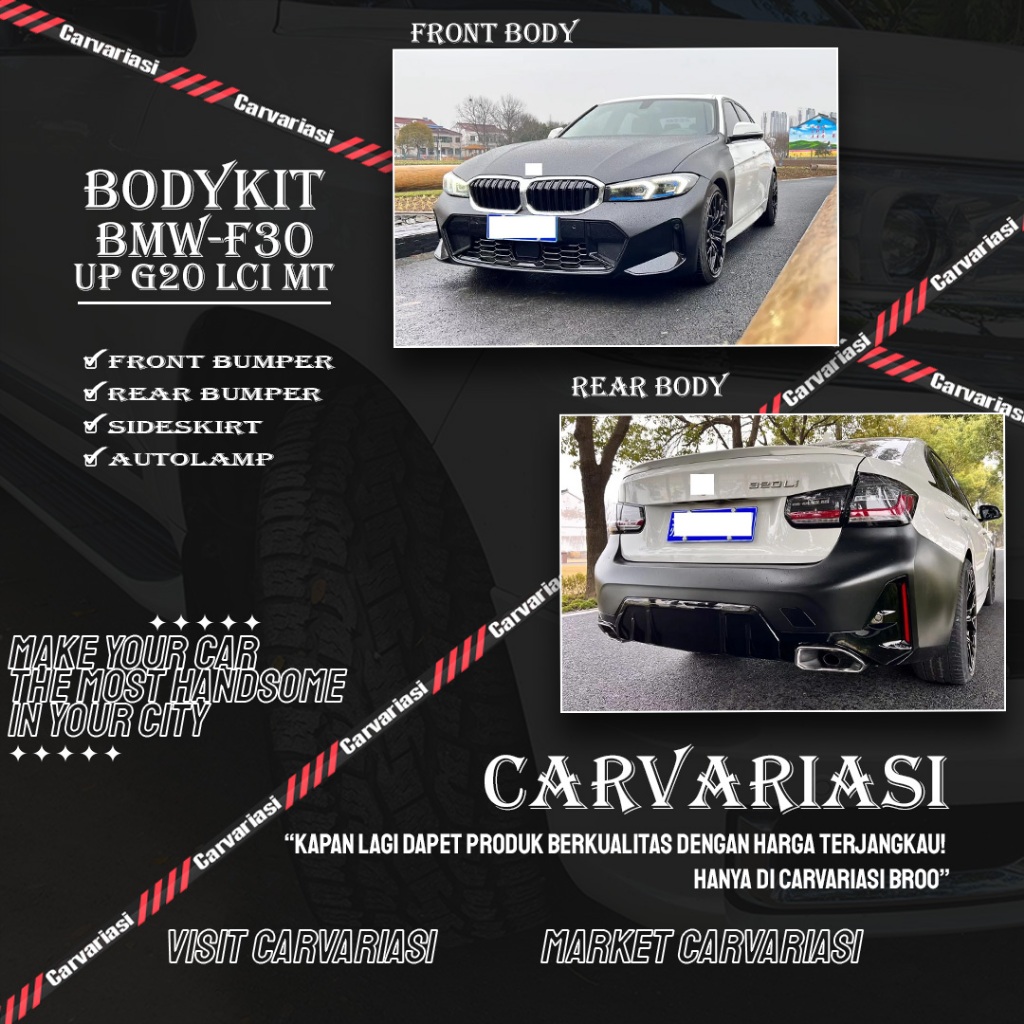 Bodykit BMW-F30 Up G20 LCI MT Bodykit BMW F30 Upgrade G20 Lci MT