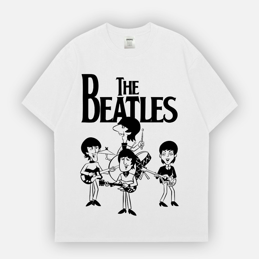 Kaos The Beatles Cartoon T Shirt Skena Dragon Clothing