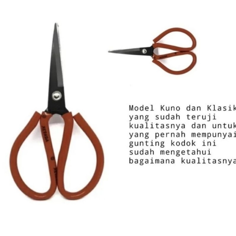 

Gunting Serbaguna WOLF Tajam 7,5 in Merah Kodok