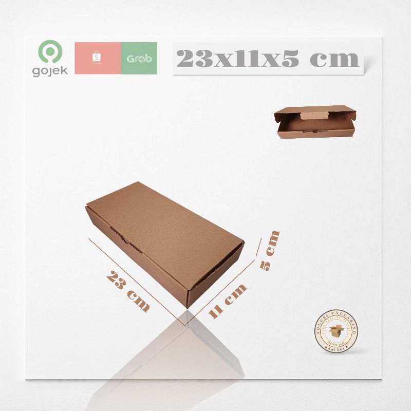 

kardus ukuran 23x11x5 cm die cut model pizza