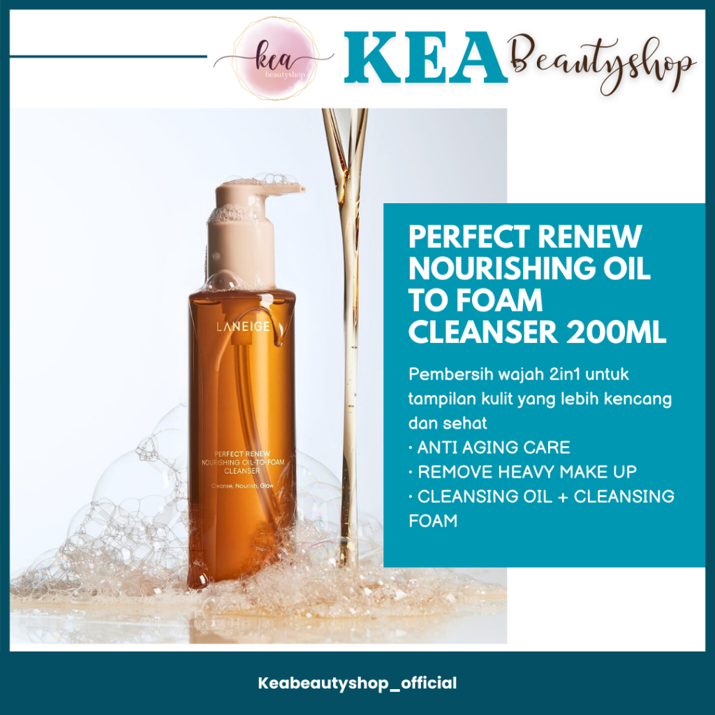 LANEIGE PERFECT RENEW NOURISHING OIL TO FOAM CLEANSER