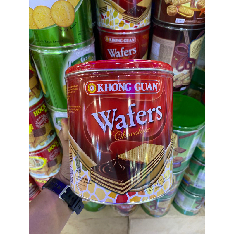 

Khong Guan Wafers Chocolate Kaleng 600gr | Khong Guan Wafer | Jajan Lebaran | Jajan Murah