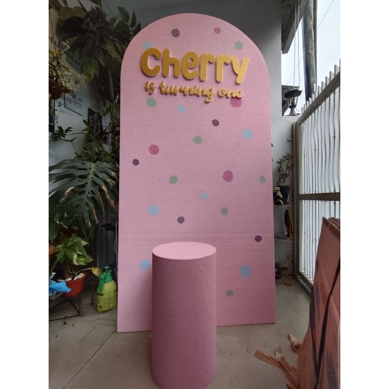 Promo  nama styrofoam / backdrop ulang tahun lamaran timbul aqiqah dll