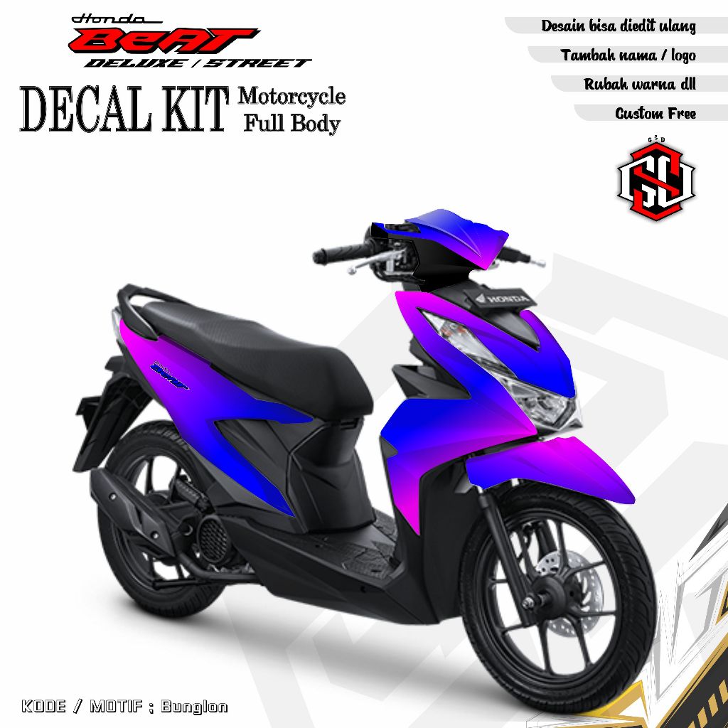 Decal Beat Deluxe Full Body - Decal Beat Street Full Body / Stiker Beat Deluxe & beat Street Full Bo