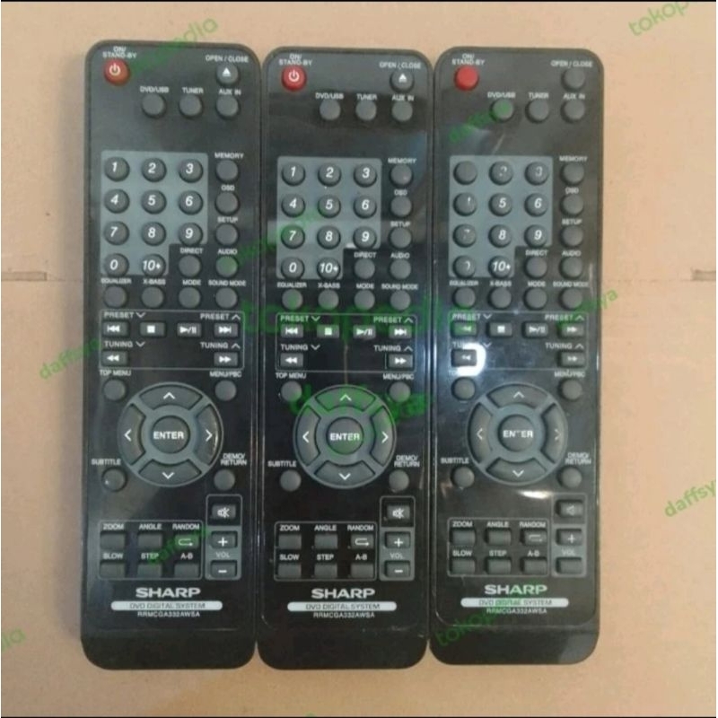 Remot Home Theater Sharp RRMCGA332AWSA Original