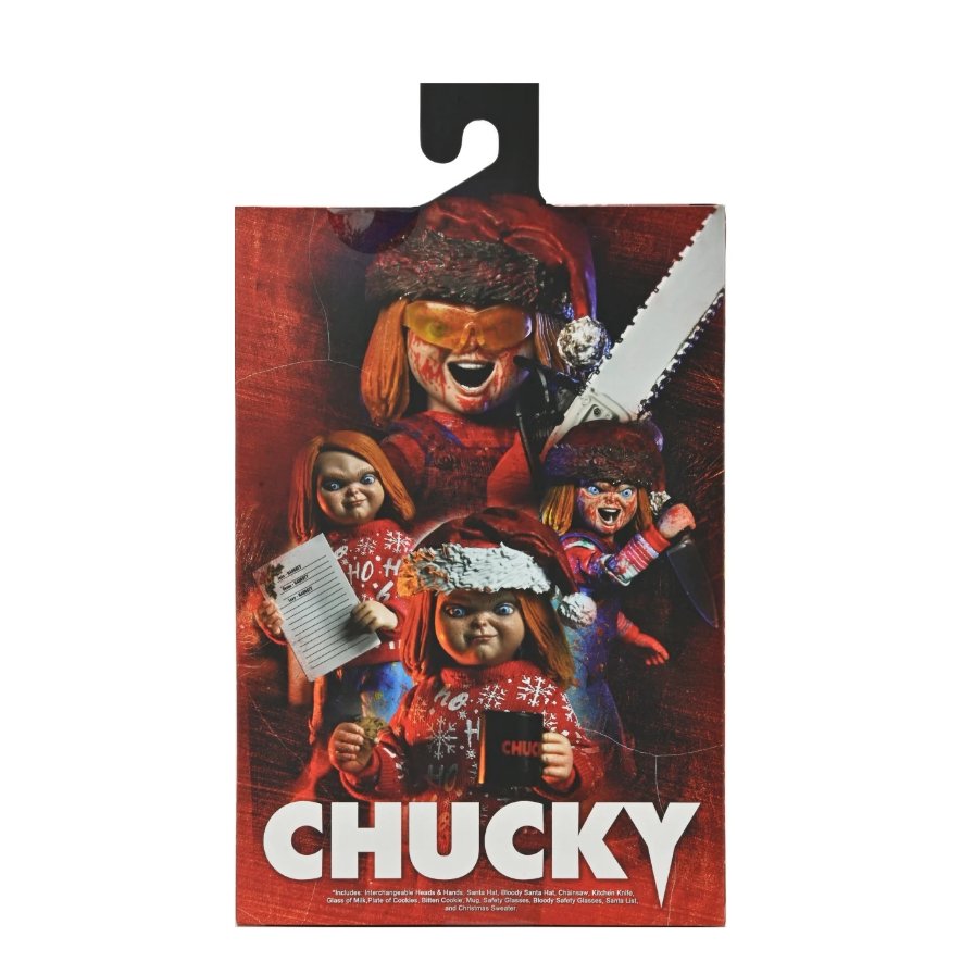 NECA Chucky Holiday Ultimate Edition Figure Horror Horor Saw Boneka Hantu Jigsaw Christmas Natal