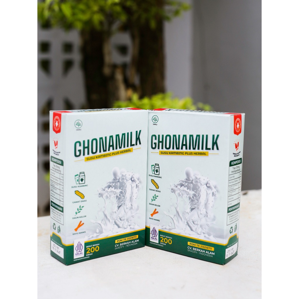 

Susu Kambing Ghonamilk Plus Gamat Emas, Daun Kelor, Kayu Manis Untuk Atasi TBC, Nyeri Sendi & Tulang