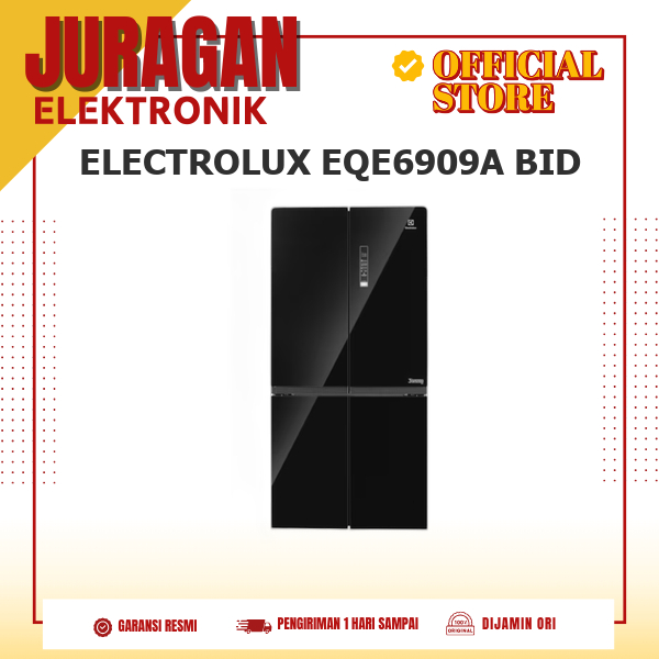 ELECTROLUX EQE6909A BID Kulkas 4 Pintu Side By Side 648L Inverter EQE6909ABID EQE6909A 6909ABID